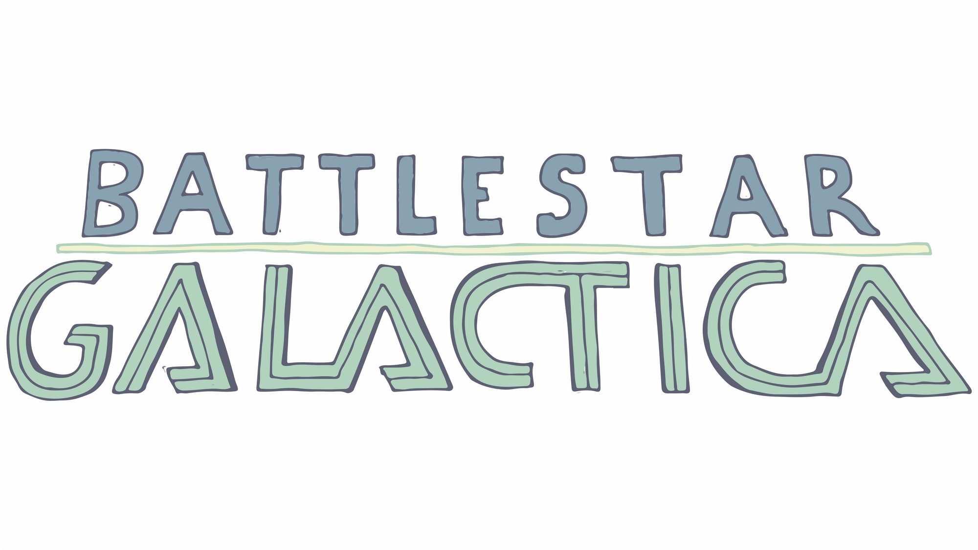 drawing of Battlestar Galactica logo